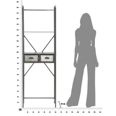 Szafka łazienkowa Illinois -A- 60,5X29X184,5 cm